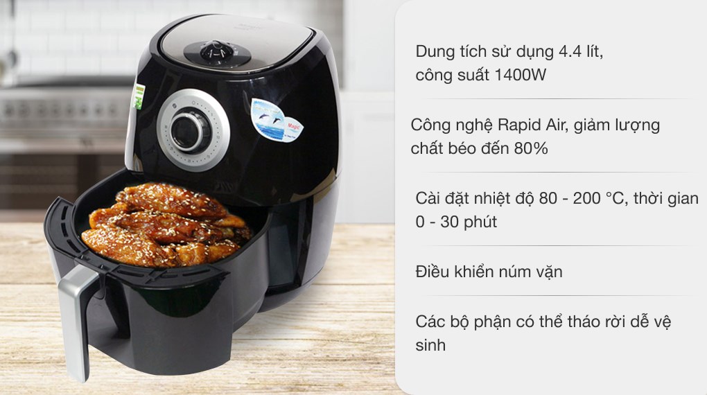 Review nồi chiên không dầu Magic Korea A84